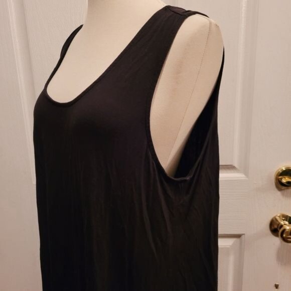 Black Maurice Dress casual 24/7 soft stretchable strappy spring summer 1X - Picture 3 of 5
